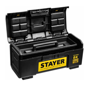 Пластиковый ящик для инструментов STAYER TOOLBOX-24 590 х 270 х 255 38167-24, фото 2