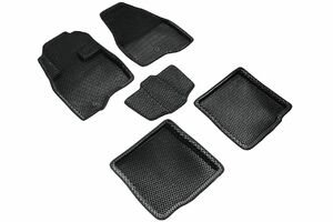 Коврики 3D EVA "РОМБ"Seintex  Ford Explorer V 15- (V3,5)черные, фото 1