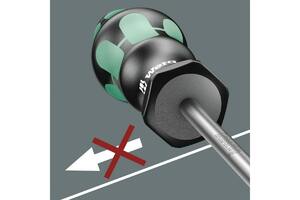 Отвёртка торцевая WERA  391  с гибким стержнем, с внутренним шестигранником, 6 x 167 мм, фото 2