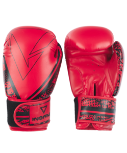 Перчатки боксерские Insane ODIN, ПУ, красный, 14 oz, фото 1