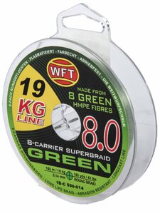 Шнур плетёный WFT KG x8 Green 150/014, фото 1
