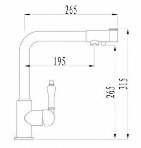 Смеситель для кухни ZORG Granit (ZR 320 YF-33) Хром, фото 2