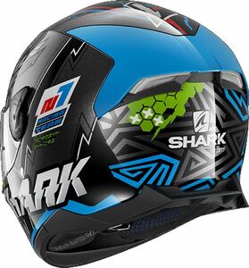 Шлем SHARK SKWAL 2.2 NOXXYS Black/Blue/Green M, фото 3