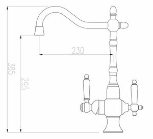 Смеситель для кухни ZORG Sanitary (ZR 336 YF-50) Хром, фото 2