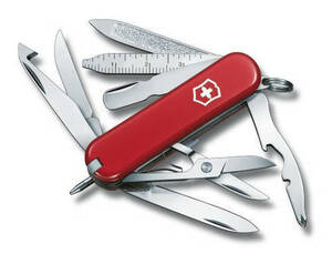Нож-брелок Victorinox Classic MiniChamp, 58 мм, 16 функций, красный, фото 1