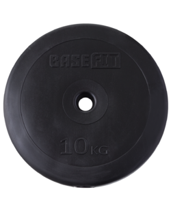 Диск пластиковый BASEFIT BB-203 d=26 мм, черный, 10 кг, фото 2