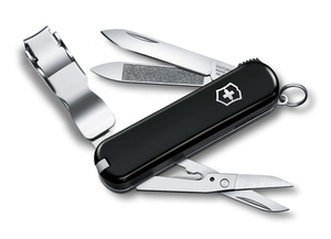 Нож Victorinox Classic Nail Clip 580, 65 мм, 8 функций, черный