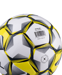 Мяч футзальный Jögel Optima №4, белый/черный/желтый, фото 5