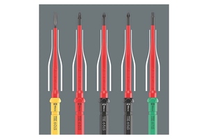 Набор насадок с динамометрической и обычной отвёртками-битодержателями, WERA  WE-006609, 16 пр. Kraftform Kompakt VDE 16 Torque 1,2-3,0 Nm extra slim 1 Tool Finder, фото 5