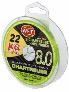 Шнур плетёный WFT KG x8 Chartreuse150/016, фото 1
