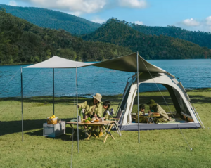 Палатка Naturehike Ango 3-местная, быстросборная, серая CNK2550WS010-VGL3, фото 3