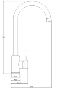 Смеситель для кухни ZORG Steel Hammer Inox (SH 5188 INOX) Сталь Нержавеющая, фото 2