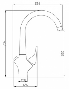 Смеситель для кухни ZORG Steel Hammer (SH 815 BLACK BR) Бронза Металл Черный, фото 2