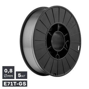 Проволока сварочная ПТК MIG, порошковая самозащитная (E71T-GS), Ø 0,8 мм, 5 кг, фото 1