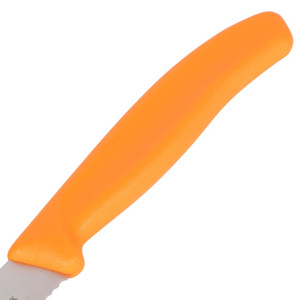 Нож Victorinox для томатов и сосисок лезвие 11 см волнистое, оранжевый, фото 3