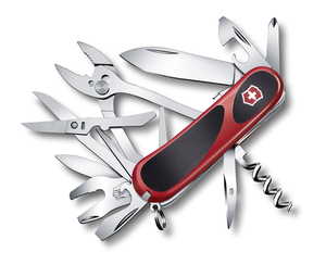 Нож Victorinox EvoGrip S557, 85 мм, 21 функция, красный с черным