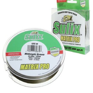 Леска плетеная SUFIX Matrix Pro зеленая 135м 0.60мм 90кг