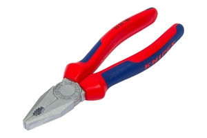 Плоскогубцы комбинированные, 180 мм, хром, 2-комп ручки KNIPEX KN-0305180SB, фото 1