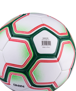 Мяч футбольный Jögel Nano №5, белый/зеленый, фото 5
