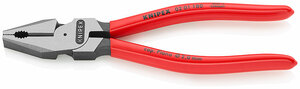 Плоскогубцы комбинированные особой мощности, 180 мм, фосфатированные, обливные ручки KNIPEX KN-0201180