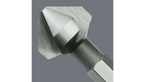 Бита-зенкер Wera конический трёхканавочный 90°, 1/4" C6.3, 8.30 x 31 мм 846/1, фото 2