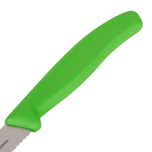 Нож Victorinox для томатов и сосисок, лезвие 11 см волнистое, зеленый, фото 3