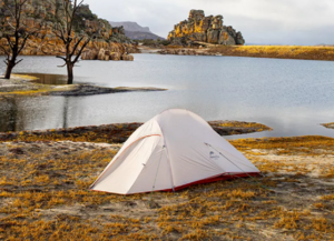 Палатка Naturehike Cloud Up Pro Si 3-местная, алюминиевый каркас, серо-красная CNK2350WS020-3LGR, фото 3