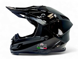 Шлем AiM RH855(Fiber Glass) Black Matt (M), фото 2