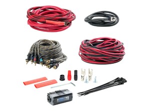 Набор проводов для подключения 4х кан. усилителя, Tonemix PAC-F8CU, 8Ga, МЕДЬ, фото 4