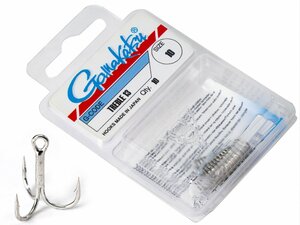 Крючки-тройники Gamakatsu 13N TREBLE HOOKS NICKEL разм. 10 10шт., фото 1