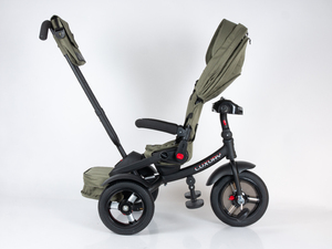 Велосипед коляска трехколесный с ручкой, Tech Team Luxury music хаки 2026, фото 8