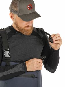 Полукомбинезон заброд. Norfin SHADOW NEOPRENE BOOTFOOT р.40-S с сапогами резина, фото 3