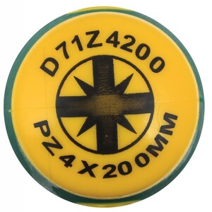JONNESWAY D71Z4200 Отвертка стержневая POZIDRIV® ANTI-SLIP GRIP, PZ4x200, фото 2