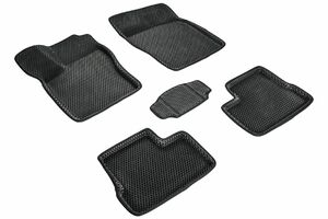 Коврики Seintex EVA 3D ромб для Daewoo Nexia 1994-2016 (черные, 98151), фото 1