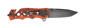 Нож Stinger, 86 мм, рукоять: алюминий, оранж. камуфляж, картонная коробка, фото 3