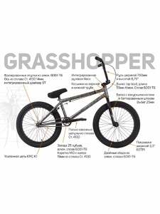 Велосипед Tech Team Grasshopper 20,8" черный 2025, фото 5