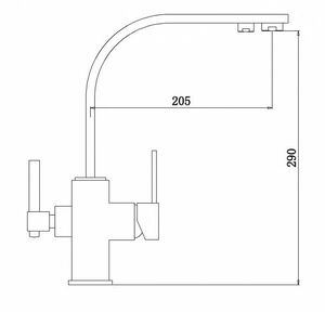 Смеситель для кухни ZORG Sanitary (ZR 332 YF) Хром, фото 2