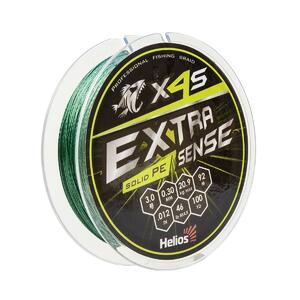 Шнур Extrasense X4S PE Green 92m 3.0/46LB 0.30mm (HS-ES-X4S-3/46LB) Helios, фото 1