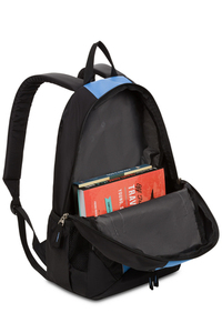 Рюкзак Swissgear, чёрный/голубой, 32х14х45 см, 20 л, фото 1