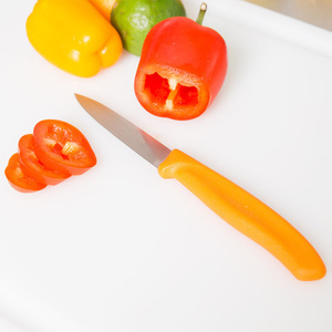 Нож Victorinox для очистки овощей, лезвие 10 см, оранжевый, фото 2