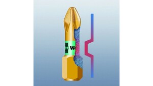 Набор бит торсионных с торсионным битодержателем Rapidaptor, 10 пр., 1/4" C6.3 Bit-Check 10 BiTorsion 1 WERA WE-056374, фото 3