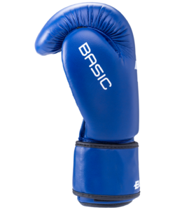 Перчатки боксерские BoyBo Basic, 10 oz, к/з, синий, фото 2