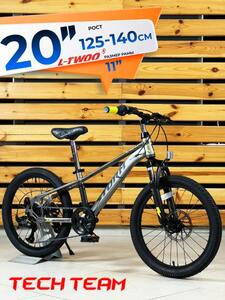 Велосипед  подростковый Tech Team Storm 20"х11 серый 2026, фото 1