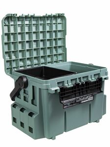 Ящик рыболовный Meiho BUCKET MOUTH BM-7000 Green 475x335x320, фото 3
