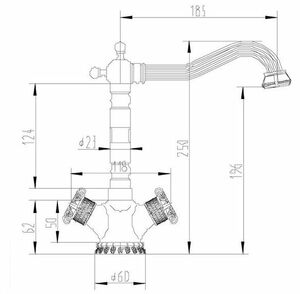 Смеситель для кухни ZORG Antic (A 3005K-BR) Бронза, фото 2