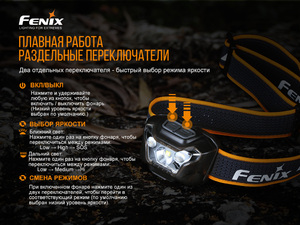 Налобный фонарь Fenix HL18RW черный, фото 11
