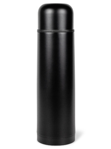 Термос Relaxika 101 (1 литр), оружейный черный (без лого), фото 1