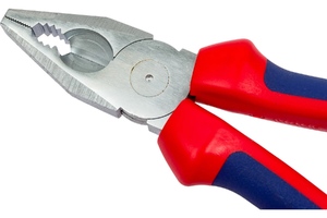 Плоскогубцы комбинированные, 180 мм, хром, 2-комп ручки KNIPEX KN-0305180SB, фото 4