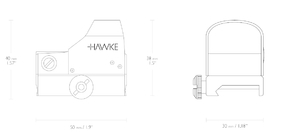 Коллиматорный прицел HAWKE Reflex Red Dot Sight – Sensor Control (5MOA)(12133), фото 2