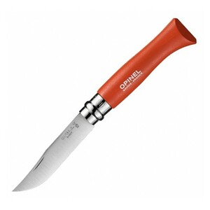 Нож Opinel №8 Trekking, нержавеющая сталь, красный, с чехлом, фото 2